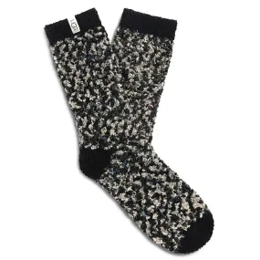 UGG COZY CHENILLE SOCKS BLACK - WOMENS