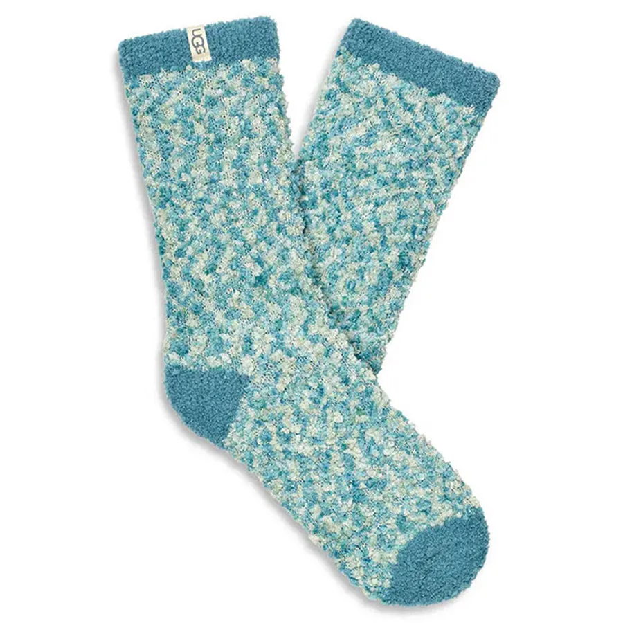 UGG COZY CHENILLE SOCKS MEDITERRANEAN BLUE - WOMENS