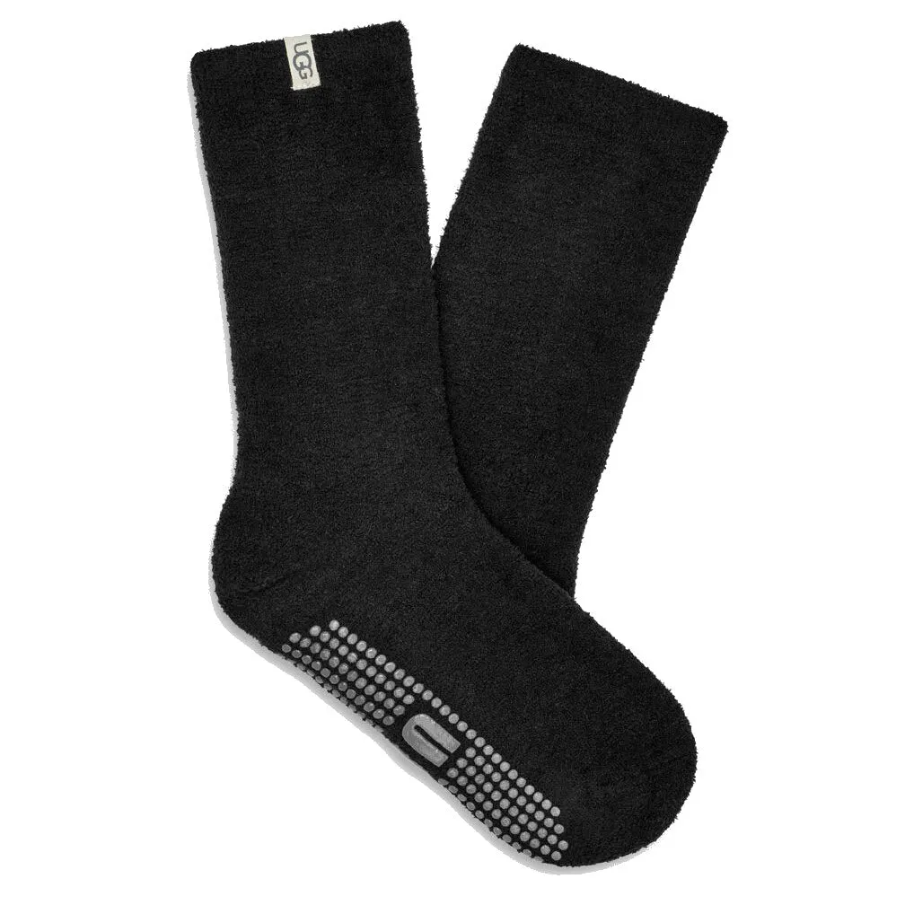 UGG PAITYN COZY GRIPPER CREW SOCKS BLACK