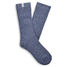 UGG RIB KNIT SLOUCHY SOCKS DARK ICE - WOMENS