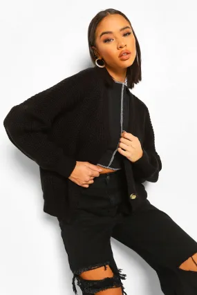 V Neck Fisherman Cardigan