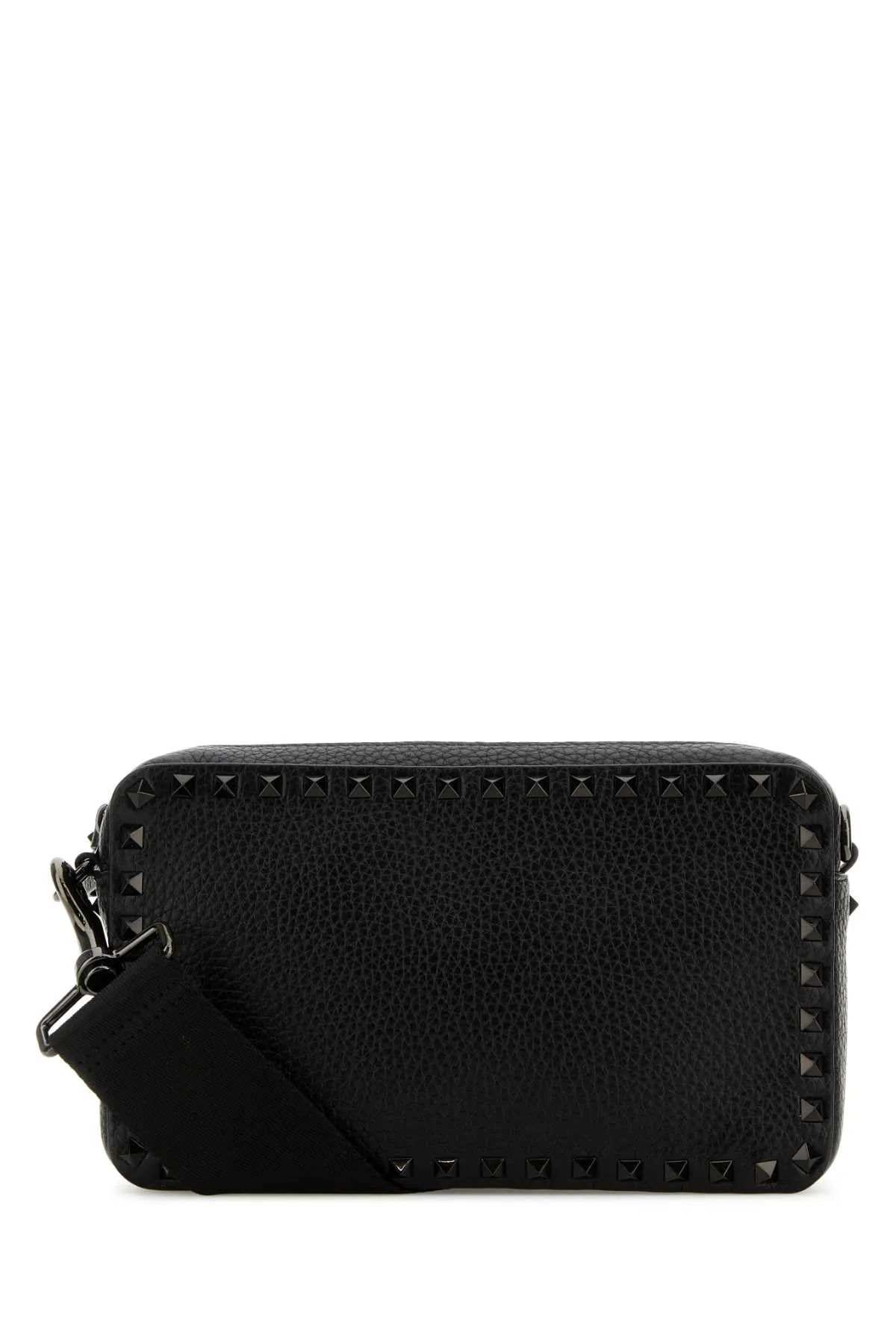 Valentino Garavani Black Leather Rockstud Crossbody Bag