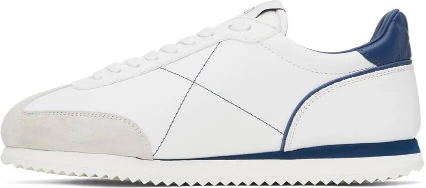 Valentino Garavani White & Blue Stud Around Sneakers