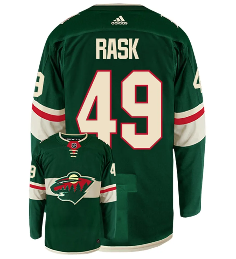 Victor Rask Minnesota Wild Adidas Authentic Home NHL Hockey Jersey     