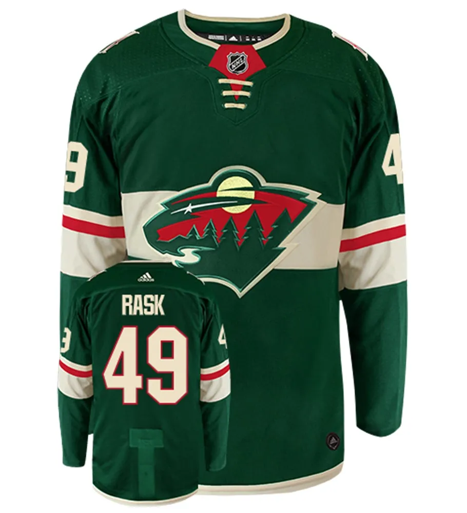 Victor Rask Minnesota Wild Adidas Authentic Home NHL Hockey Jersey     