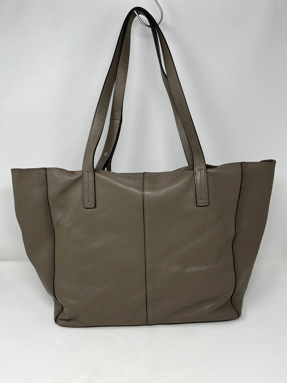 Vince Camuto Taupe Leather Modern Tote