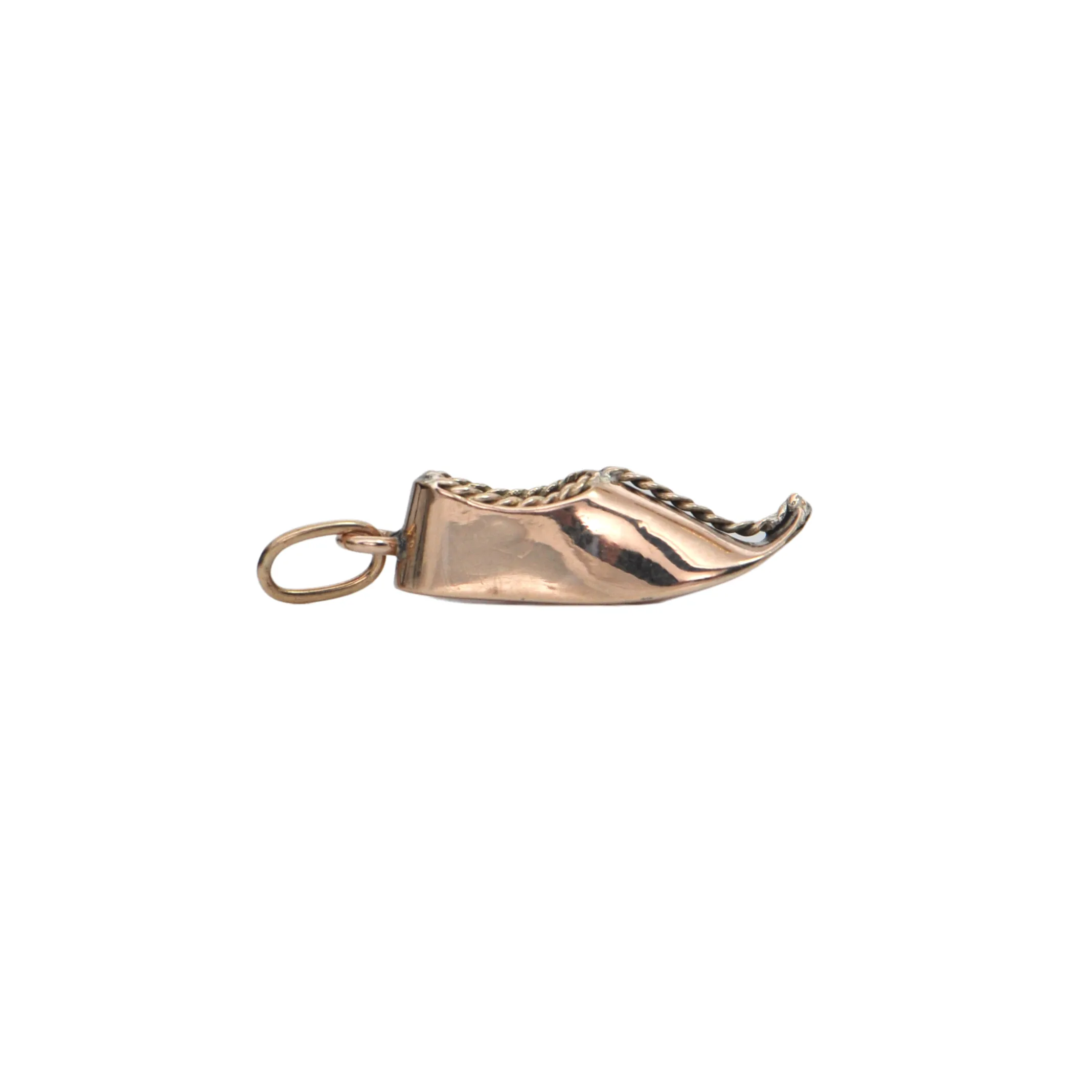 Vintage 10K Gold Slipper Charm
