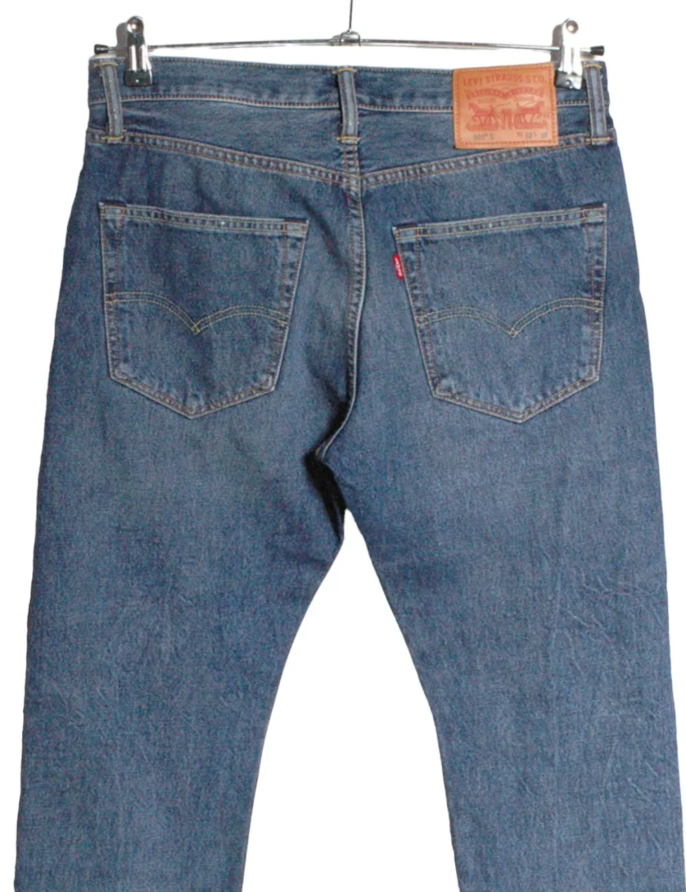 Vintage Levi 501 S Blue Jeans | Size 32/32 - Brick Vintage