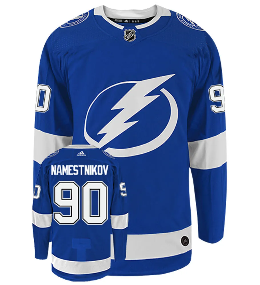 Vladislav Namestnikov Tampa Bay Lightning Adidas Authentic Home NHL Hockey Jersey     