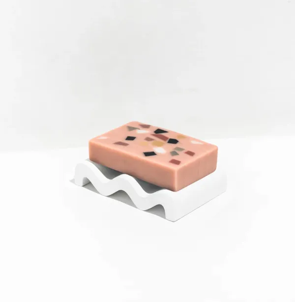 Wave Soap Dish - White