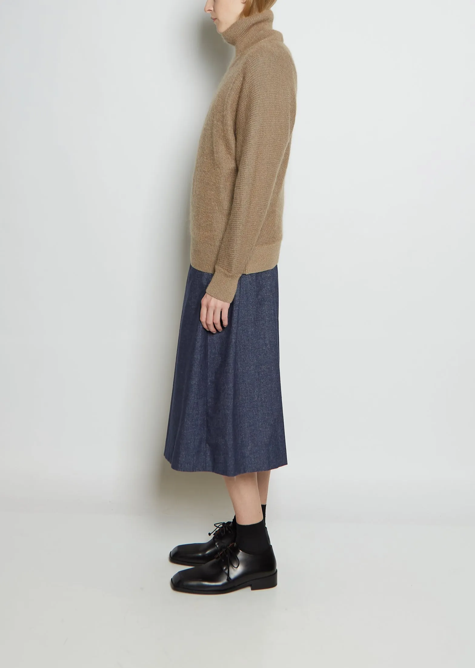 Weft Cotton Mohiar Jumper