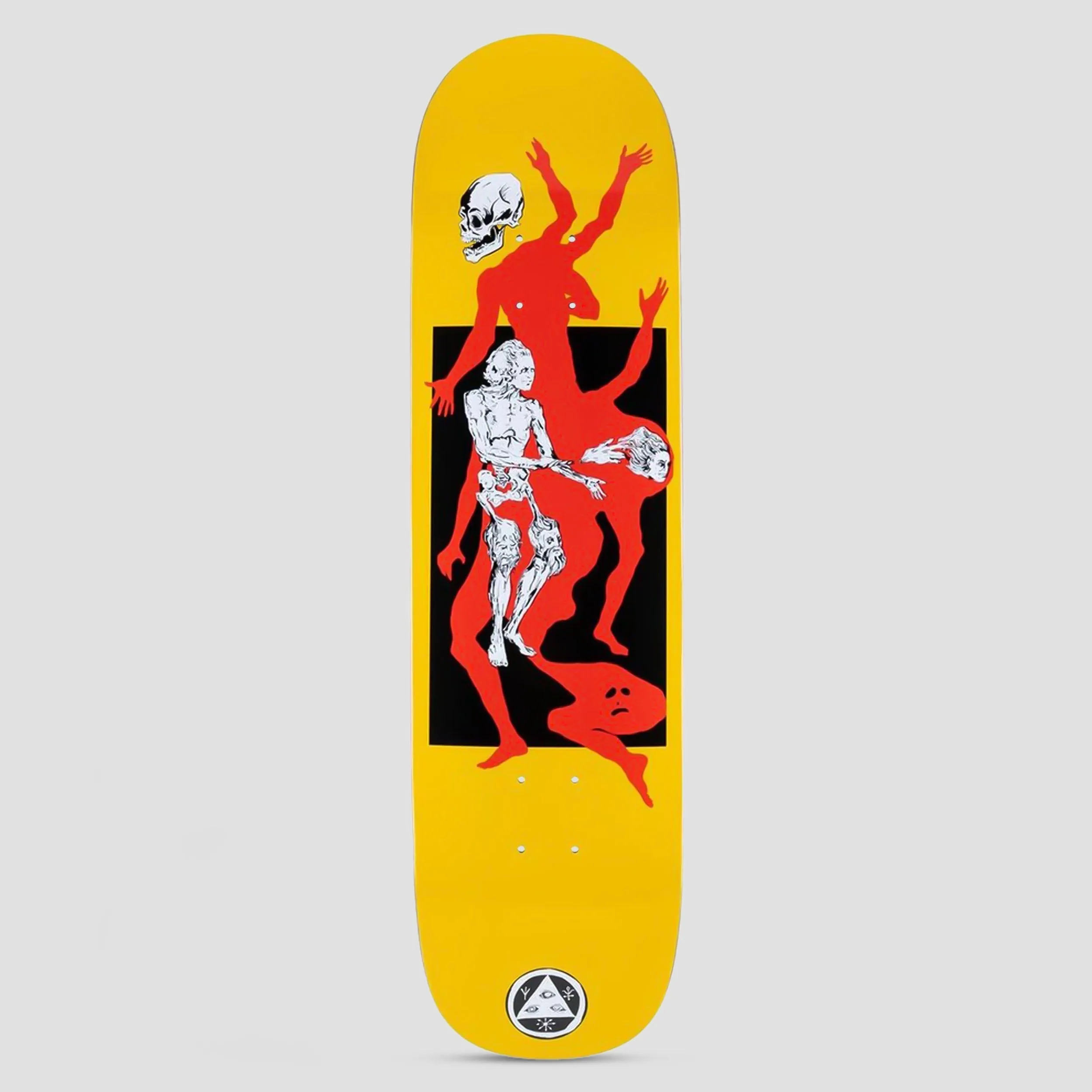 Welcome 8.5 The Magician on Big Bunyip Skateboard Deck Yellow