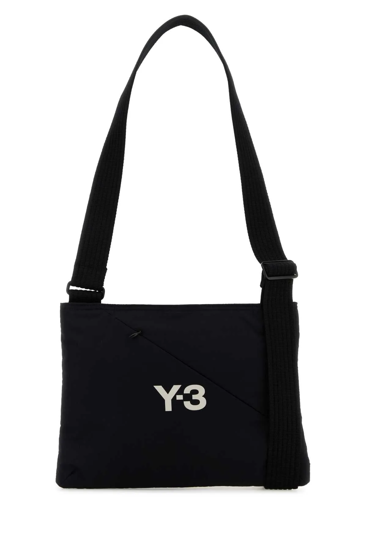 Y3 Yamamoto Black Fabric Sacoche Crossbody Bag