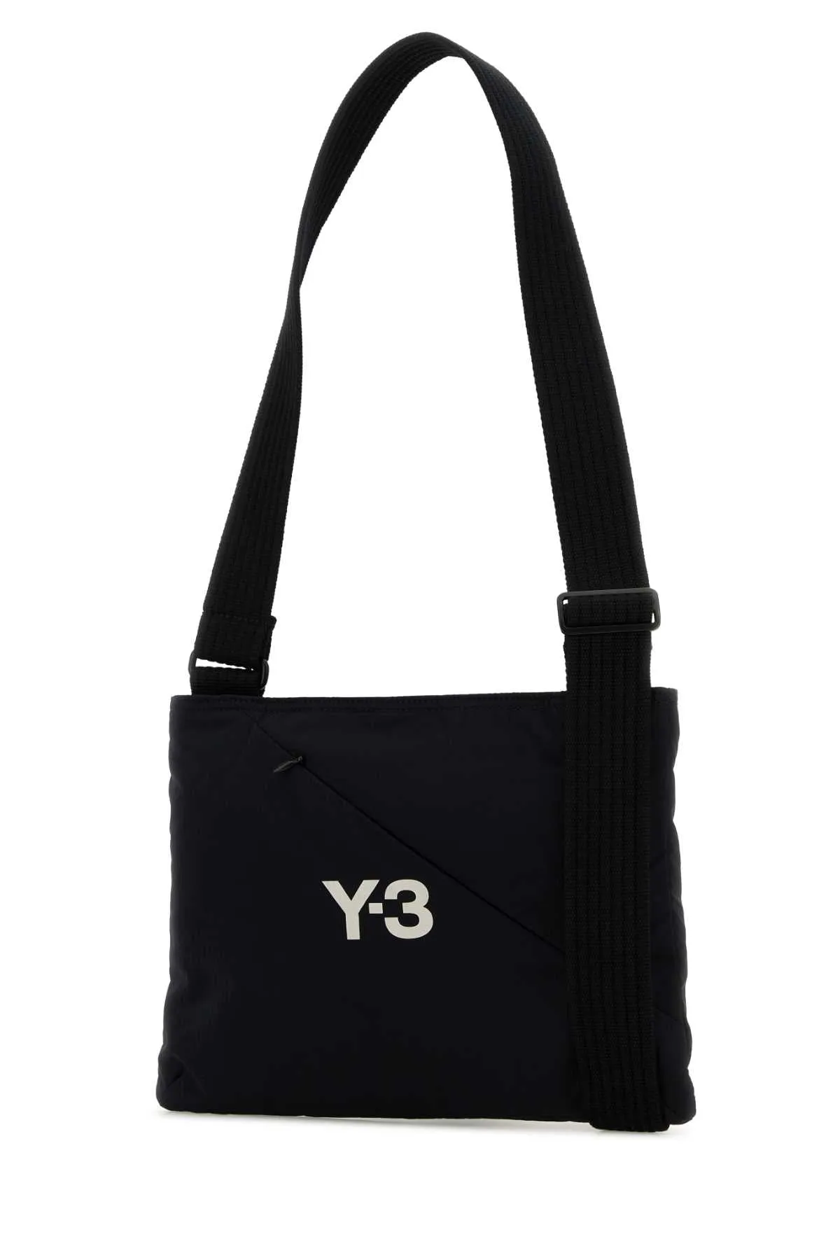 Y3 Yamamoto Black Fabric Sacoche Crossbody Bag