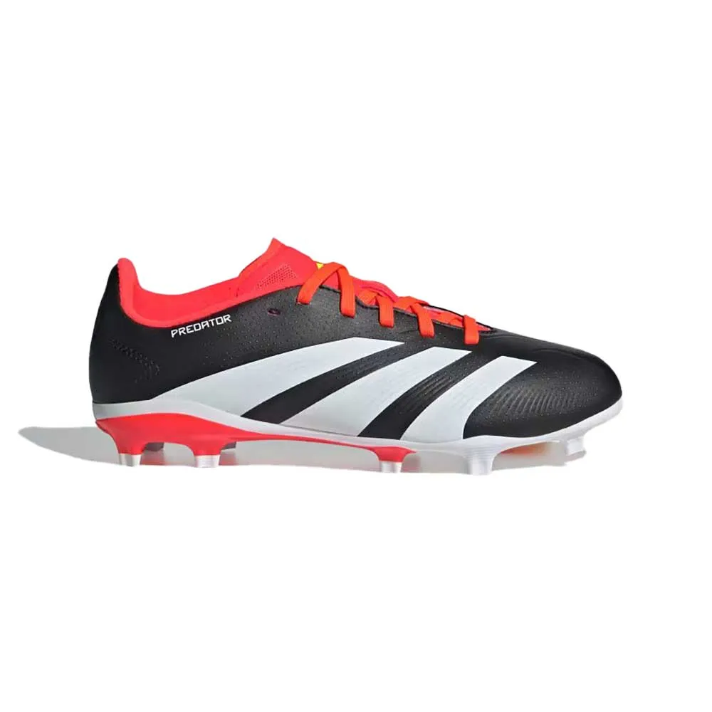 Youth Big Kids' Jr Predator League L FG Soccer Shoe - Core Black / Cloud White / Solar Red - Regular (M)