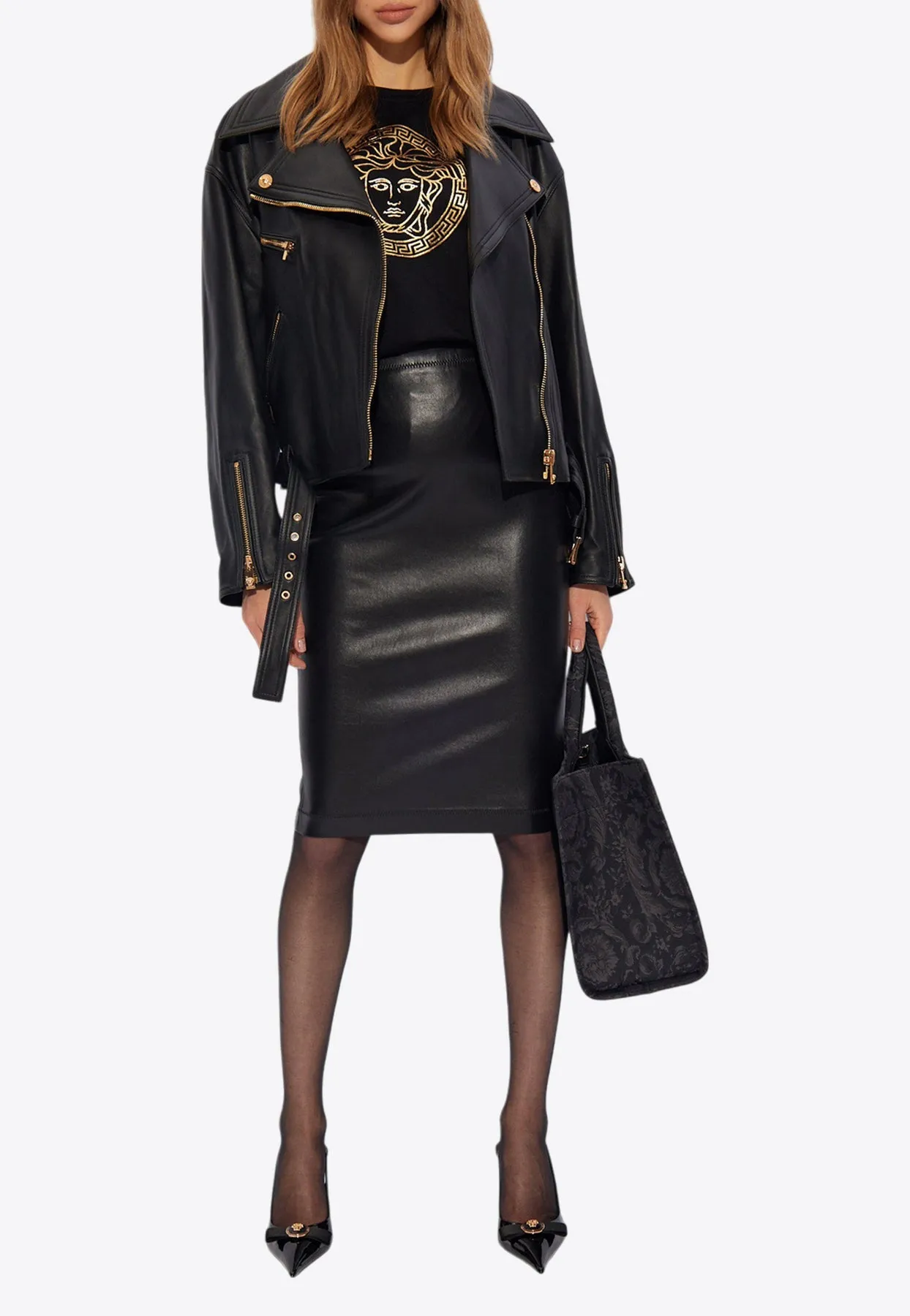 Zipped Leather Jacket